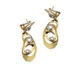 Σκουλαρίκια Χειροποίητα Κ18 καρατίων - monopetro.com.gr