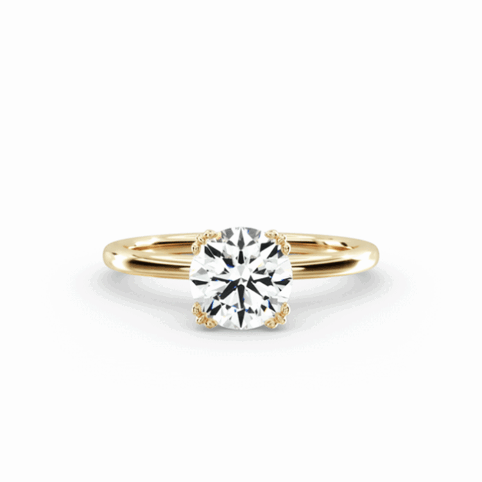 18K Yellow Gold Diamond Ring