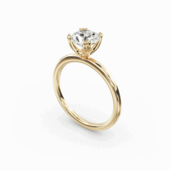 18K Yellow Gold Diamond Ring