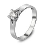 Solitaire Diamond Ring With Certificate - Ketsetzoglou.com