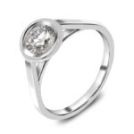 White Gold 18k Carats Diamond Ring - online monopetro.com.gr
