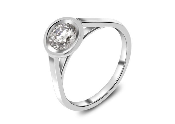 White gold 18k carats diamond ring - shopping online monopetro.com.gr