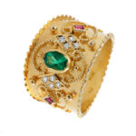 Βυζαντινό δαχτυλίδι σε κίτρινο χρυσό K18 - Τηλέφωνο 210 3615006