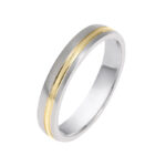 Δίχρωμες βέρες γάμου μίνιμαλ