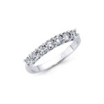 Δαχτυλίδι μισόβερο με μπριγιάν 18κ