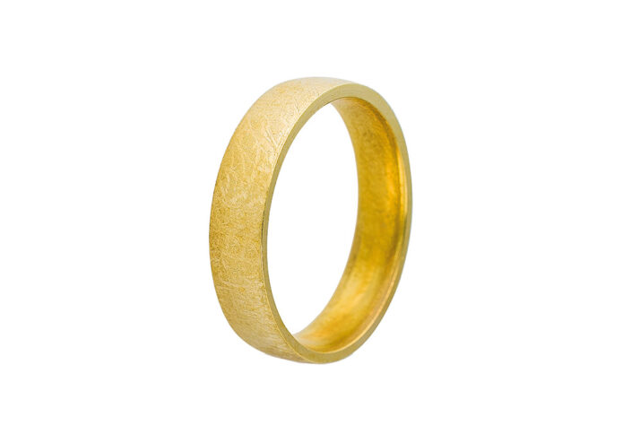 Χρυσές βέρες με μαρτελέ φινίρισμα - Ketsetzoglou Wedding Rings