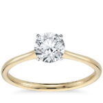 Μονόπετρο δαχτυλίδι δίχρωμο