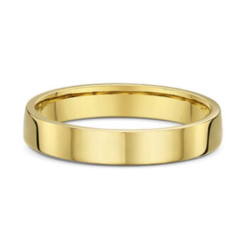 Βέρες χρυσές πλακέ γυαλιστερές - Ketsetzoglou Wedding Rings