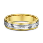 Δίχρωμες βέρες με σχέδιο ανατομικό - Ketsetzoglou Jewellery