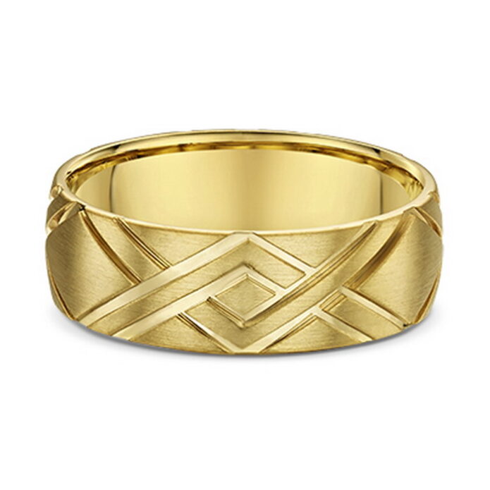 Χρυσές βέρες γάμου με σχέδιο - Ketsetzoglou Jewellery Athens