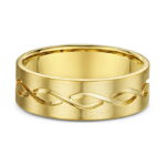 Χρυσές βέρες γάμου με σχέδιο - Ketsetzoglou Wedding Rings