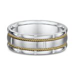 Βέρες δίχρωμες με σχέδιο 14K