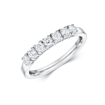 Solitaire ring half covered with Brilliants - Online eshop ketsetzoglou.com