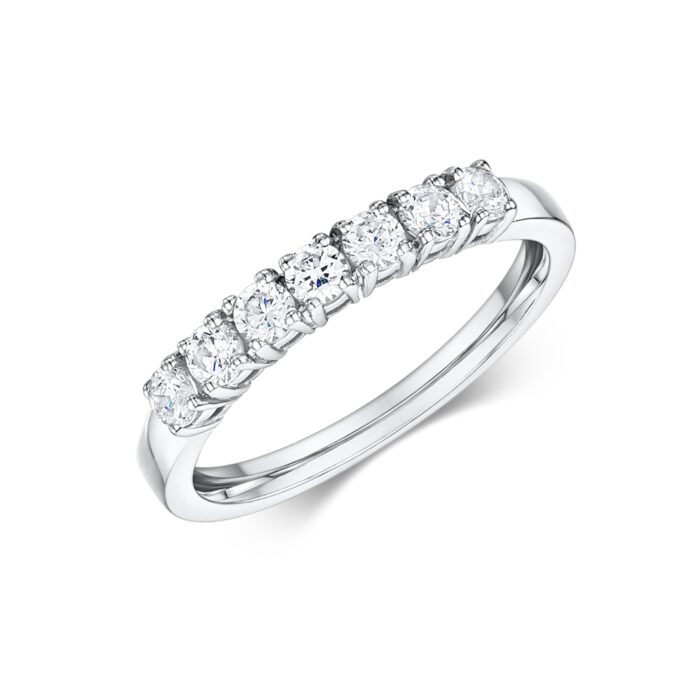 Solitaire ring half covered with Brilliants - Online eshop ketsetzoglou.com