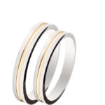 Λαμπερές βέρες δίχρωμες για γάμο - Wedding Ring Ketsetzoglou