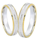 Δίχρωμες βέρες σε μοντέρνα γραμμή - Ketsetzoglou Jewellery