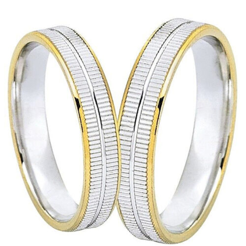 Δίχρωμες βέρες σε μοντέρνα γραμμή - Ketsetzoglou Jewellery