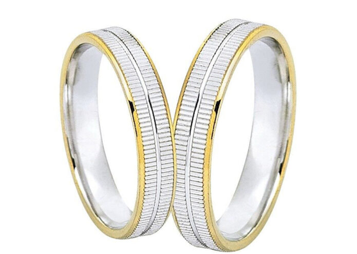 Δίχρωμες βέρες σε μοντέρνα γραμμή - Ketsetzoglou Jewellery