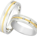 Σκαλιστές βέρες δίχρωμες με σχέδιο - Ketsetzoglou Jewellery