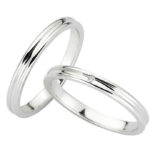 Λευκόχρυσες βέρες σε λιτή γραμμή - Ketsetzoglou Wedding Rings