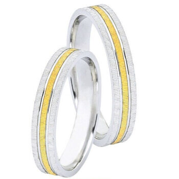 Ιδανικες βερες διχρωμες γαμου - Ketsetzoglou Wedding Rings
