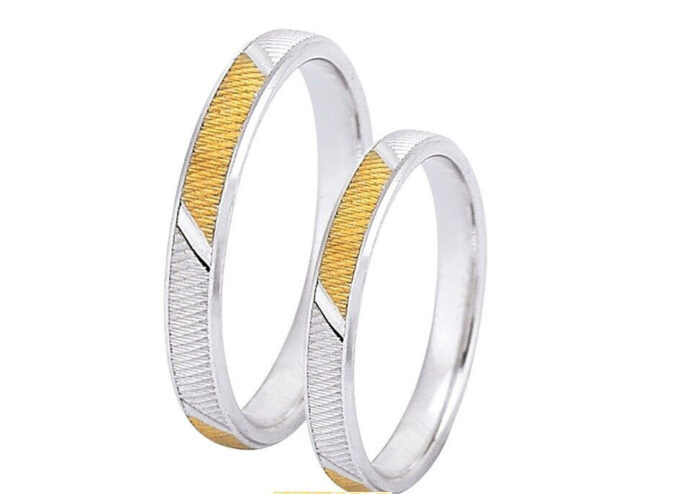 Νυφικες βερες διχρωμες vintage - Ketsetzoglou Rings