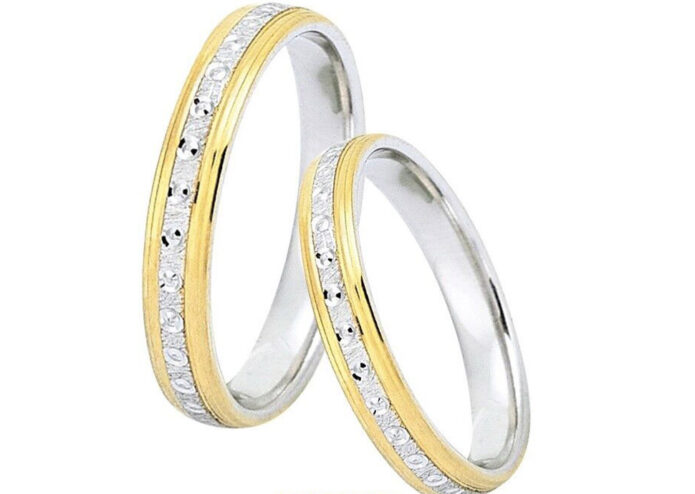χειροποιητη βερα διχρωμη γαμου - Ketsetzoglou Wedding Rings