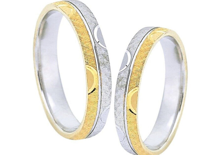 βέρες δίχρωμες σε νέες δημιουργίες- Ketsetzoglou Wedding Rings