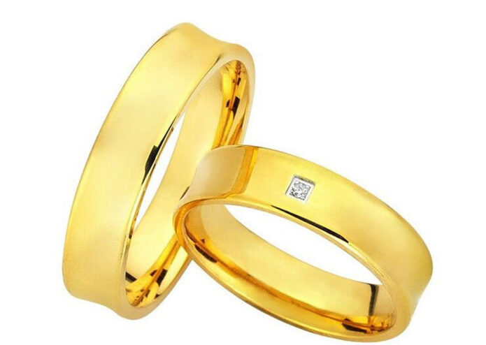 βέρες γάμου χρυσές με διαμάντι - Ketsetzoglou Wedding Rings
