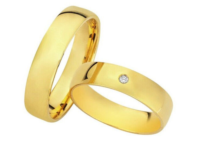 χρυσες βερες σε minimal γραμμες - Ketsetzoglou Wedding Rings