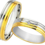 διχρωμες βερες με μοντερνα οπτικη- Ketsetzoglou Wedding Rings