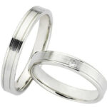 Περίτεχνες βέρες γάμου λευκόχρυσες -Ketsetzoglou Wedding Band