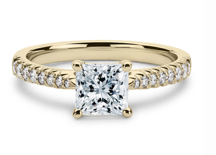 Μονόπετρο δαχτυλίδι μπριγιάν με φινέτσα - Natural Diamonds