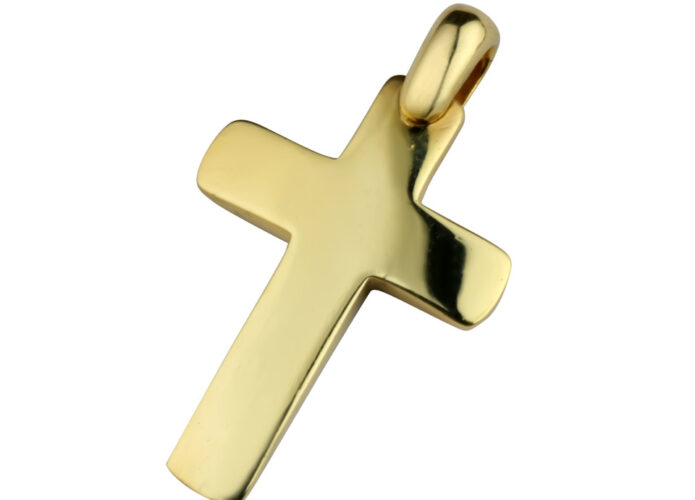 Χρυσός κλασικός σταυρός - Ketsetzoglou Exclusive Jewellery