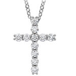 Λευκόχρυσος σταυρός παντοτινό αναμνηστικό