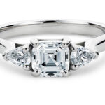 Μονόπετρο λευκόχρυσο με μπριγιάν υψηλής ποιότητας