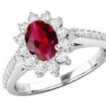 Δαχτυλίδι ροζέτα με ρουμπίνι Κ18 - Ketsetzoglou Diamond Athens