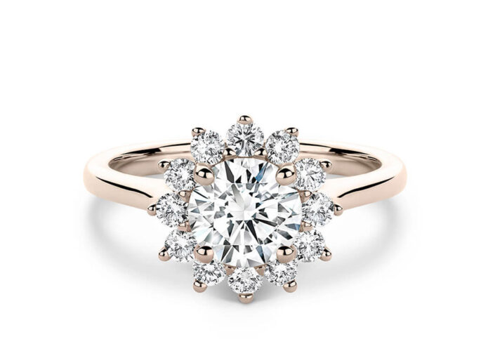 Δαχτυλίδι ροζέτα με διαμάντια | Eshop monopetro.com.gr |