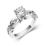 Μονόπετρο με μπριγιάν σε νέο σχέδιο - Diamond Fancy Ring