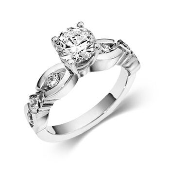 Μονόπετρο με μπριγιάν σε νέο σχέδιο - Diamond Fancy Ring