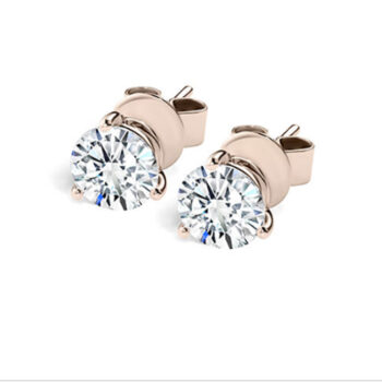 Σκουλαρικια μπριγιαν ροζ χρυσο - Ketsetzoglou Diamond Earings