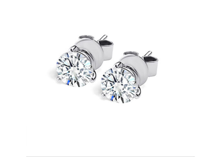 Νυφικά σκουλαρίκια με διαμάντια - Online eshop monopetro.com.gr