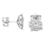 Μονόπετρα σκουλαρίκια με διαμάντια