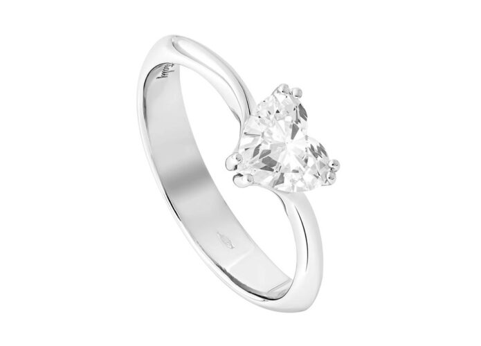 Λευκόχρυσο δαχτυλίδι με διαμάντια Κ18 - Online eshop monopetro.com.gr