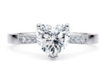 Μονόπετρο με διαμάντια αρραβώνα K18 | Diamond Ring Athens |