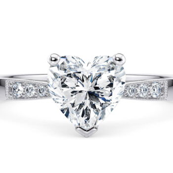 Μονόπετρο με διαμάντια αρραβώνα K18 | Diamond Ring Athens |