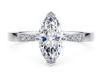 Μονόπετρα δαχτυλίδια κ18 με διαμάντια | Love Engagement Ring |