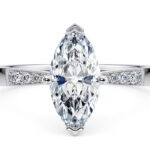 Μονόπετρα δαχτυλίδια κ18 με διαμάντια | Love Engagement Ring |