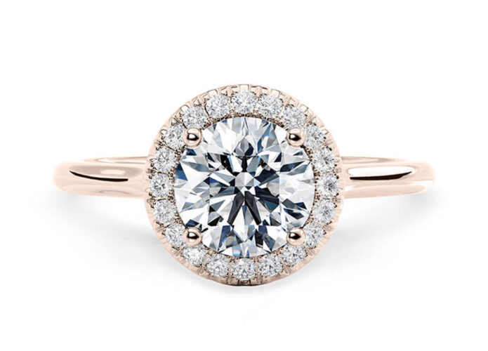 Ροζέτα μονόπετρο δαχτυλίδι με διαμάντια - Ketsetzoglou Jewellery