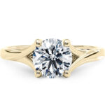 Χρυσό μονόπετρο μπριγιάν δαχτυλίδι - monopetro.com.gr eshop